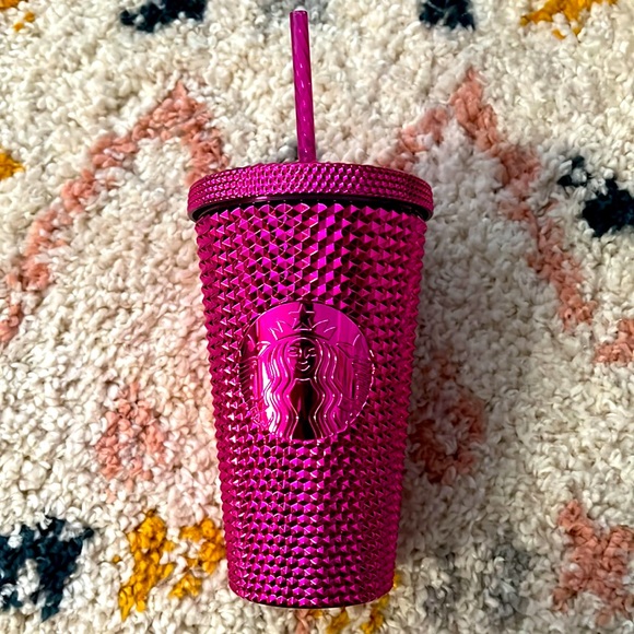 Starbucks Accessories - New STARBUCKS Pink Chrome Tumbler